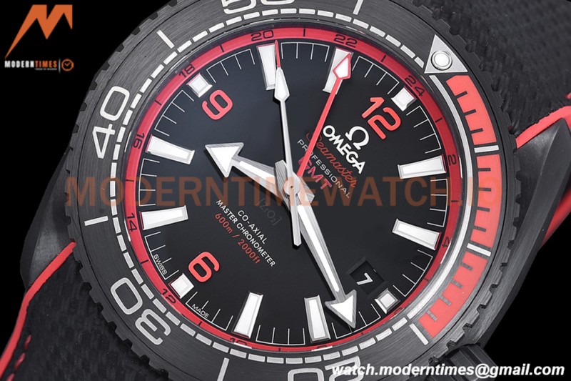 Omega - Seamaster Planet Ocean 600M 45.5mm Deep Black CER/NY Black/Red VSF A8906
