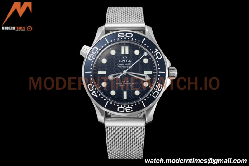 Omega - Seamaster Diver 300M 42mm James Bond 60th Anniv. SS/SS Blue BLSF A8806