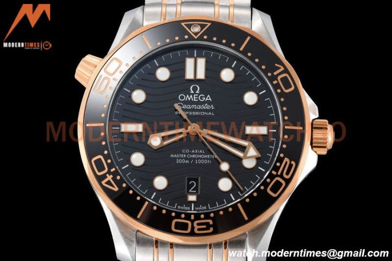 Omega - Seamaster Diver 300m 42mm RG/SS Black VSF A8800