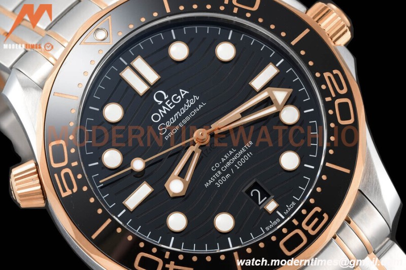 Omega - Seamaster Diver 300m 42mm RG/SS Black VSF A8800