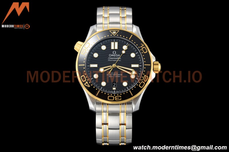 Omega - Seamaster Diver 300m 42mm YG/SS Black VSF A8800