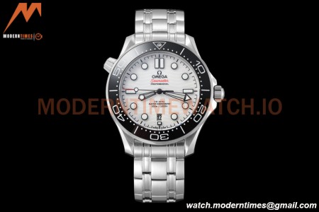 Omega - Seamaster Diver 300m 42mm Black SS/SS White Dial VSF A8800