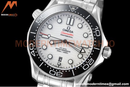 Omega - Seamaster Diver 300m 42mm Black SS/SS White Dial VSF A8800