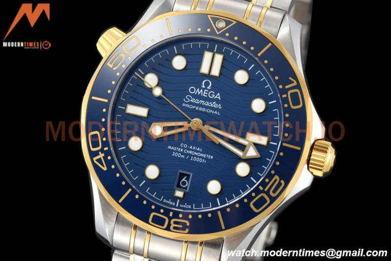 Omega - Seamaster Diver 300m 42mm YG/SS Blue VSF A8800