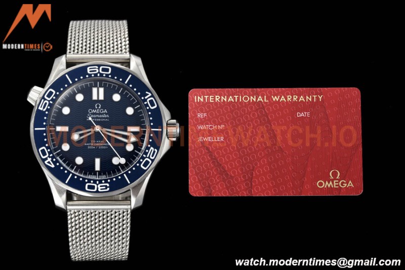 Omega - Seamaster Diver 300M 42mm James Bond 60th Anniv. SS/SS Blue VSF A8806