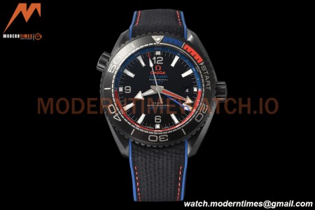 Omega - Seamaster Planet Ocean GMT 600m ETNZ Deep Black 45.5mm SS/RU Blk/Cer Black VSF A8906