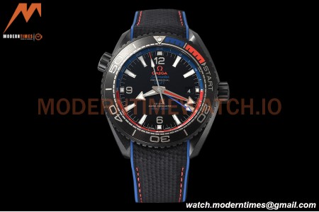 Omega - Seamaster Planet Ocean GMT 600m ETNZ Deep Black 45.5mm SS/RU Blk/Cer Black VSF A8906