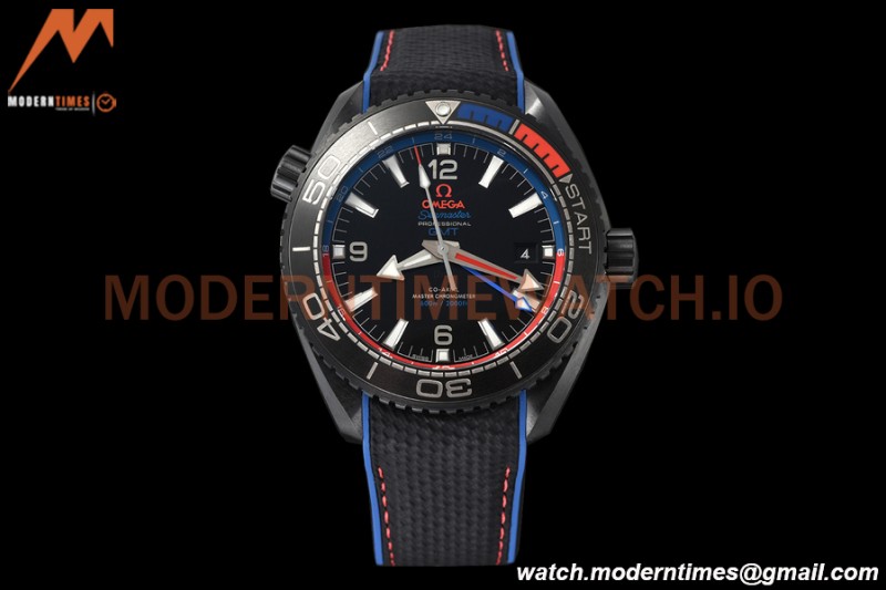 Omega - Seamaster Planet Ocean GMT 600m ETNZ Deep Black 45.5mm SS/RU Blk/Cer Black VSF A8906