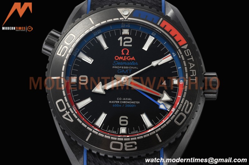 Omega - Seamaster Planet Ocean GMT 600m ETNZ Deep Black 45.5mm SS/RU Blk/Cer Black VSF A8906