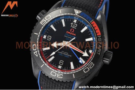 Omega - Seamaster Planet Ocean GMT 600m ETNZ Deep Black 45.5mm SS/RU Blk/Cer Black VSF A8906