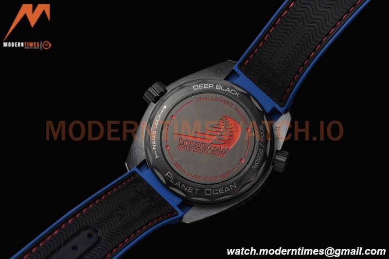 Omega - Seamaster Planet Ocean GMT 600m ETNZ Deep Black 45.5mm SS/RU Blk/Cer Black VSF A8906