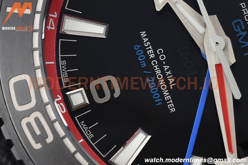 Omega - Seamaster Planet Ocean GMT 600m ETNZ Deep Black 45.5mm SS/RU Blk/Cer Black VSF A8906
