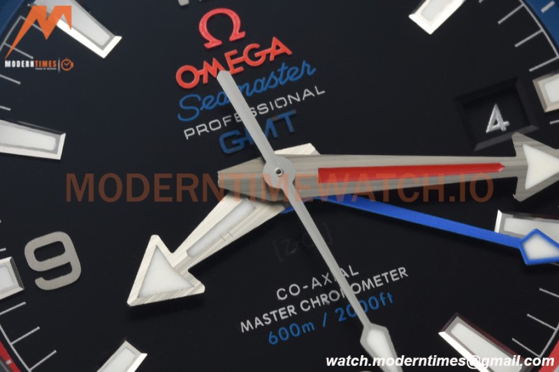 Omega - Seamaster Planet Ocean GMT 600m ETNZ Deep Black 45.5mm SS/RU Blk/Cer Black VSF A8906