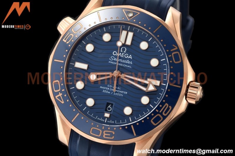 Omega - Seamaster Diver 300m 42mm RG/RU Blue VSF A8801
