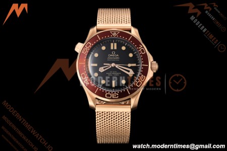 Omega - Seamaster Diver 300m 42mm Ceramic Bronze Gold Black Dial VSF A8806