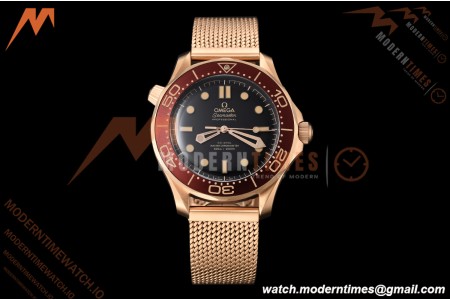 Omega - Seamaster Diver 300m 42mm Ceramic Bronze Gold Black Dial VSF A8806