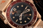 Omega - Seamaster Diver 300m 42mm Ceramic Bronze Gold Black Dial VSF A8806