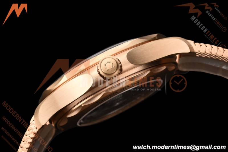 Omega - Seamaster Diver 300m 42mm Ceramic Bronze Gold Black Dial VSF A8806