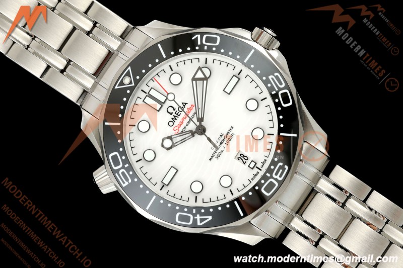 Omega - Seamaster Diver 300m 42mm Ceramic SS/SS White Dial VSF V4 VS8800