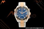 Omega - Seamaster Planet Ocean 600m Chrono 45.5mm RG/SS Blue Dial VRF A9900