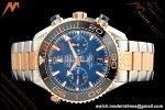 Omega - Seamaster Planet Ocean 600m Chrono 45.5mm RG/SS Blue Dial VRF A9900