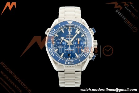Omega - Seamaster Planet Ocean 600m Chrono 45.5mm SS/SS Blue Dial VRF A9900