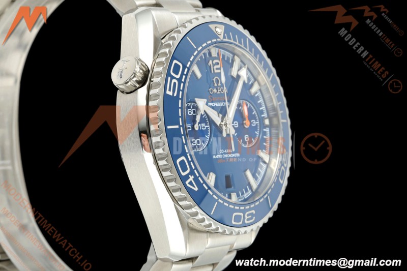 Omega - Seamaster Planet Ocean 600m Chrono 45.5mm SS/SS Blue Dial VRF A9900
