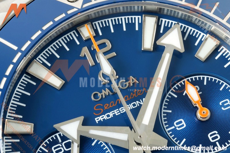 Omega - Seamaster Planet Ocean 600m Chrono 45.5mm SS/SS Blue Dial VRF A9900