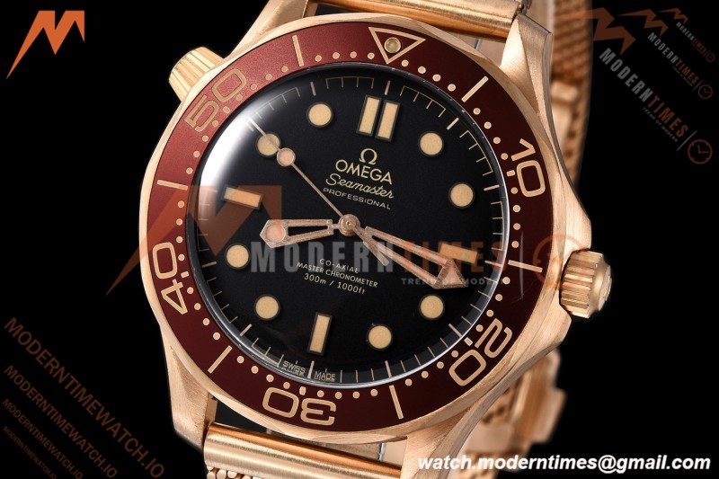 Omega - Seamaster Diver 300m 42mm Ceramic Bronze Gold Black Dial VSF V4 A8806 | 오메가 - 시마스터 다이버 300m 42mm 세라믹 브론즈 골드 블랙 다이얼 VSF V4 A8806