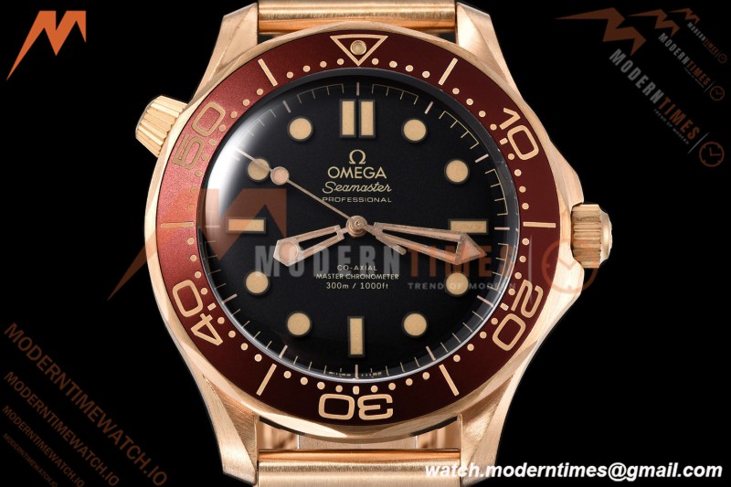 Omega - Seamaster Diver 300m 42mm Ceramic Bronze Gold Black Dial VSF V4 A8806 | 오메가 - 시마스터 다이버 300m 42mm 세라믹 브론즈 골드 블랙 다이얼 VSF V4 A8806
