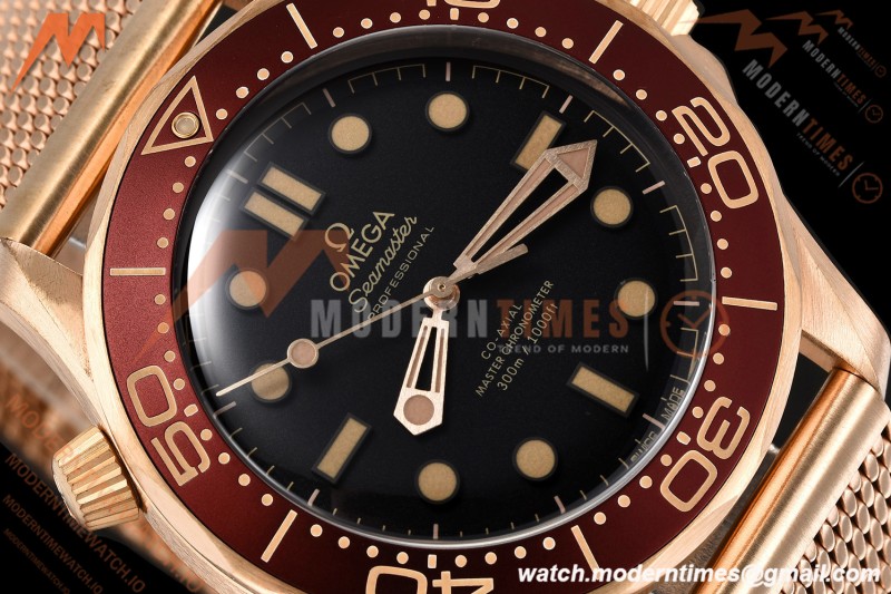 Omega - Seamaster Diver 300m 42mm Ceramic Bronze Gold Black Dial VSF V4 A8806 | 오메가 - 시마스터 다이버 300m 42mm 세라믹 브론즈 골드 블랙 다이얼 VSF V4 A8806