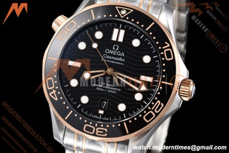 Omega - Seamaster Diver 300m 42mm Ceramic RG/SS Black Dial VSF V4 VS8800