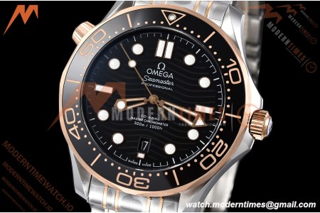 Omega - Seamaster Diver 300m 42mm Ceramic RG/SS Black Dial VSF V4 VS8800