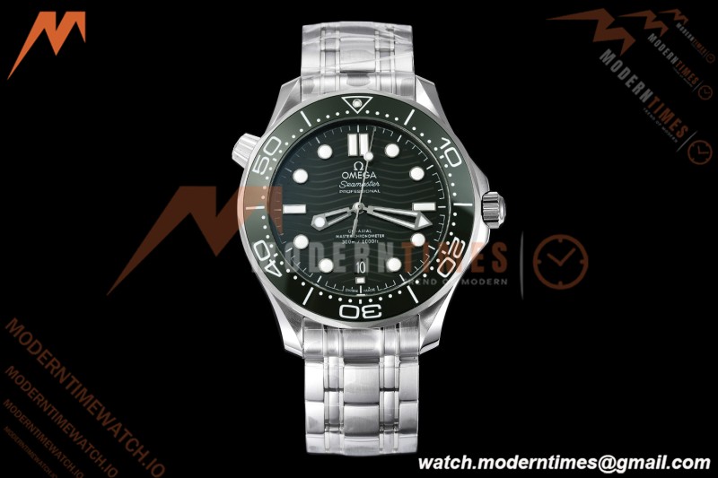 Omega - Seamaster Diver 300m 42mm Ceramic SS/SS Green Dial VSF V4 VS8800 | 오메가 - 시마스터 다이버 300m 42mm 세라믹 SS/SS 그린 다이얼 VSF V4 VS8800