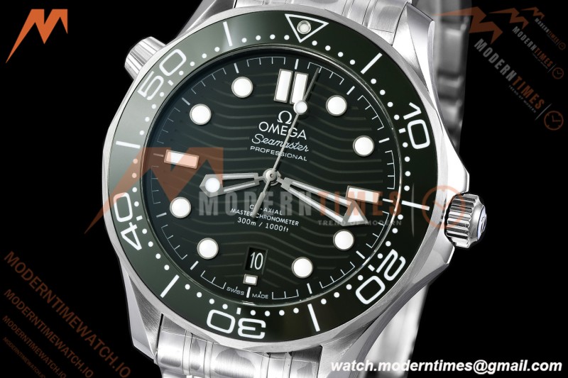 Omega - Seamaster Diver 300m 42mm Ceramic SS/SS Green Dial VSF V4 VS8800 | 오메가 - 시마스터 다이버 300m 42mm 세라믹 SS/SS 그린 다이얼 VSF V4 VS8800