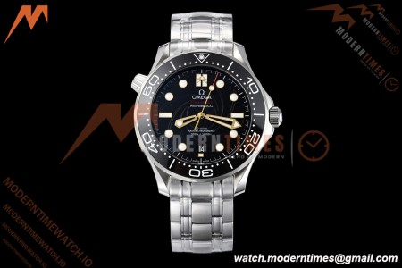 Omega - Seamaster Diver 300m 42mm James Bond Ceramic SS/SS Black Dial VSF V4 VS8800