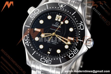 Omega - Seamaster Diver 300m 42mm James Bond Ceramic SS/SS Black Dial VSF V4 VS8800