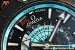 Omega - Seamaster Planet Ocean 600m 45.5mm GMT Worldtimer CER/NY Blk/Grn VSF SA8938