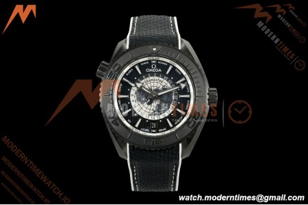 Omega - Seamaster Planet Ocean 600m 45.5mm GMT Worldtimer CER/NY Blk/Gry VSF SA8938