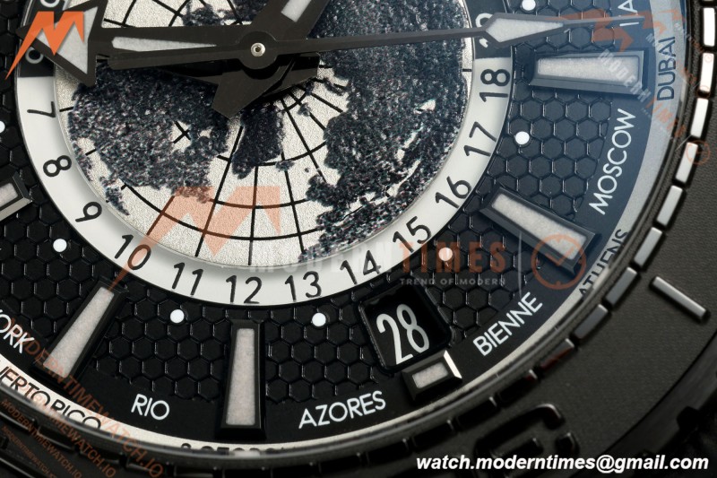 Omega - Seamaster Planet Ocean 600m 45.5mm GMT Worldtimer CER/NY Blk/Gry VSF SA8938