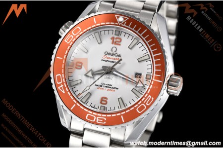 Omega - Seamaster Planet Ocean 600m 43.5mm SS/SS ORN/CER White Dial GDF MY8215