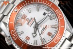 Omega - Seamaster Planet Ocean 600m 43.5mm SS/SS ORN/CER White Dial GDF MY8215