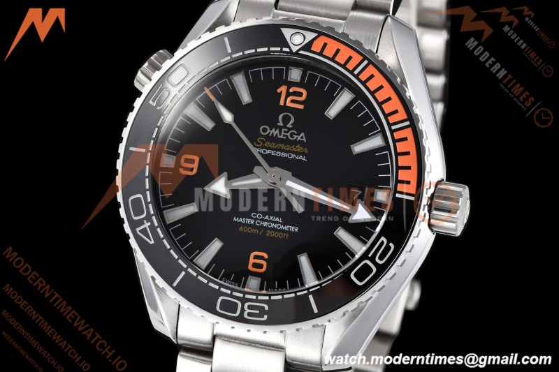 Omega - Seamaster Planet Ocean 600m 43.5mm SS/SS BLK/ORN/CER Black Dial GDF MY8215