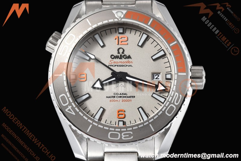Omega - Seamaster Planet Ocean 600m 43.5mm SS/SS GRY/ORN/CER Grey Dial GDF MY8215