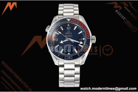 Omega - Seamaster Planet Ocean 600m 43.5mm SS/SS BLU/ORN/CER Blue Dial GDF MY8215