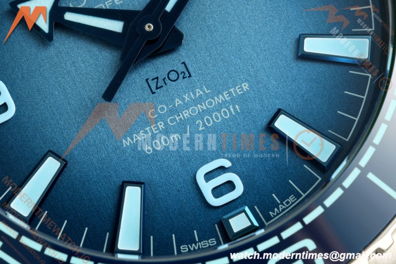Omega - Seamaster Planet Ocean 600m 39.5mm SS/SS Ceramic Summer Blue Dial VSF V4 A8800 | 오메가 - 시마스터 플래닛 오션 600m 39.5mm SS/SS 세라믹 서머 블루 다이얼 VSF V4 A8800