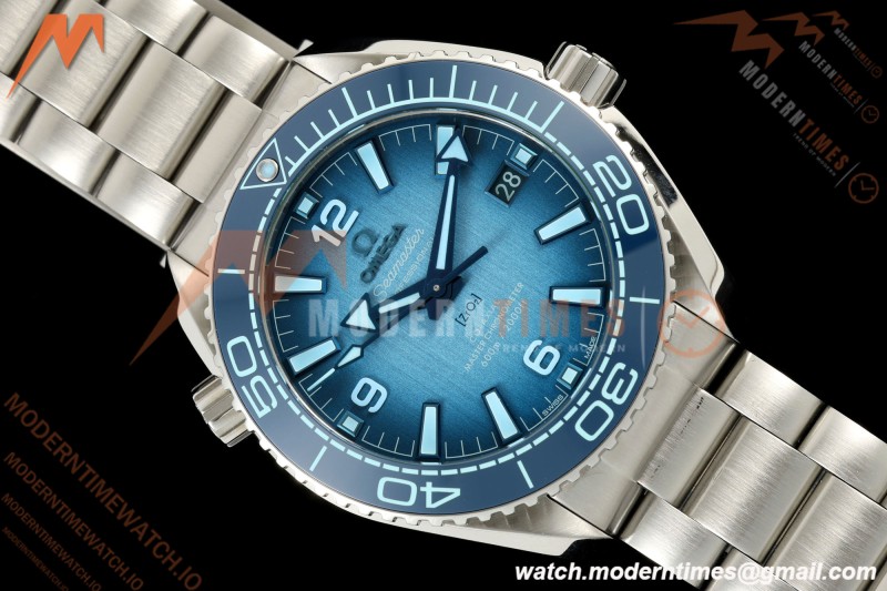 Omega - Seamaster Planet Ocean 600m 39.5mm SS/SS Ceramic Summer Blue Dial VSF V4 A8800 | 오메가 - 시마스터 플래닛 오션 600m 39.5mm SS/SS 세라믹 서머 블루 다이얼 VSF V4 A8800