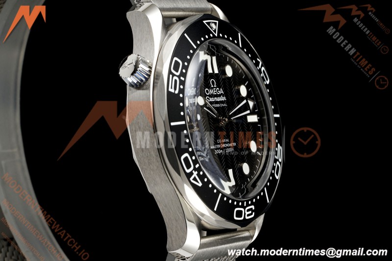 Omega - Seamaster Diver 300M No Date 42mm SS/SS Mesh Bracelet Black ORF A8806