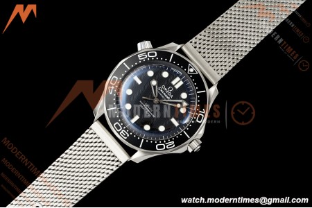 Omega - Seamaster Diver 300M No Date 42mm SS/SS Mesh Bracelet Black ORF A8806