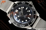 Omega - Seamaster Diver 300M No Date 42mm SS/SS Mesh Bracelet Black ORF A8806